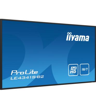 iiyama PROLITE LE4341S-B2 Pantalla plana para señalización digital 108 cm (42.5") LCD 350 cd / m² Full HD Negro 18/7