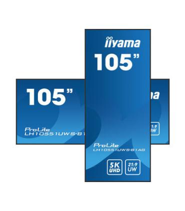 MONITOR PROFESIONAL IIYAMA 105" (LH10551UWS-B1AG) / TIEMPO OPERACION 24/7 / USO HORIZONTAL Y VERTICAL / IPS / 5120X2160 5K UW ..