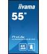 iiyama PROLITE Pizarra de caballete digital 139,7 cm (55") LED Wifi 500 cd / m² 4K Ultra HD Negro Procesador incorporado Android