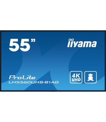iiyama PROLITE Pizarra de caballete digital 139,7 cm (55") LED Wifi 500 cd / m² 4K Ultra HD Negro Procesador incorporado Android