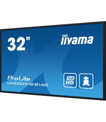 iiyama PROLITE Pizarra de caballete digital 80 cm (31.5") LED Wifi 500 cd / m² Full HD Negro Procesador incorporado Android 11..