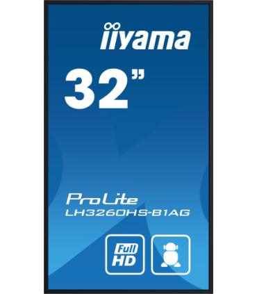 iiyama PROLITE Pizarra de caballete digital 80 cm (31.5") LED Wifi 500 cd / m² Full HD Negro Procesador incorporado Android 11..