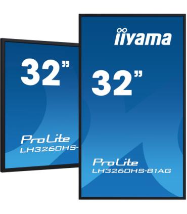 iiyama PROLITE Pizarra de caballete digital 80 cm (31.5") LED Wifi 500 cd / m² Full HD Negro Procesador incorporado Android 11..