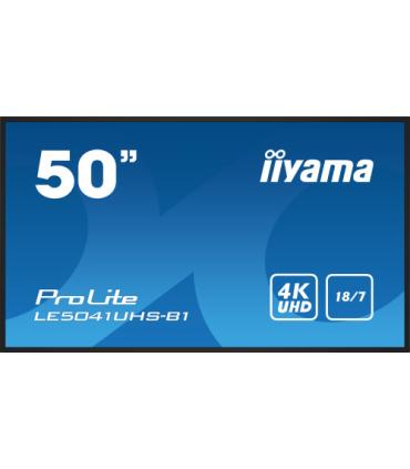 iiyama LE5041UHS-B1 pantalla de señalización Pantalla plana para señalización digital 125,7 cm (49.5") LCD 350 cd / m² 4K Ultra.