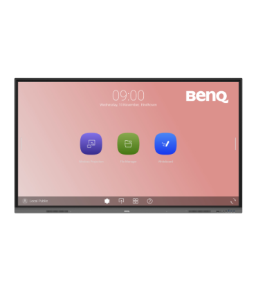BenQ RE9803 Panel plano interactivo 2,49 m (98") LED 400 cd / m² 4K Ultra HD Negro Pantalla táctil Procesador incorporado Androi