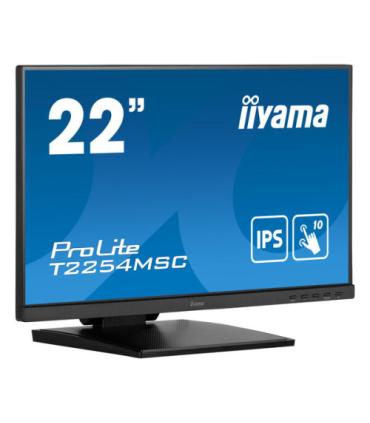 MONITOR IIYAMA 21,5" TACTIL T2254MSC-B1AG, IPS, FHD, 60 HZ, 4MS, 10 PUNTOS DE CONTACTO, HDMI, ALT
