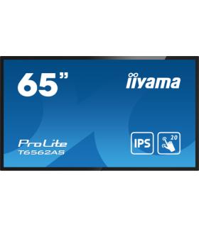 iiyama T6562AS-B1 pantalla de señalización Panel plano interactivo 163,8 cm (64.5") IPS 500 cd / m² 4K Ultra HD Negro Pantalla..