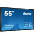 MONITOR IIYAMA 55" 4K 20P TACTIL IPS (T5562AS-B1) 3840X2160 / OPERACION 24/7 / HDMIX3 / HORIZONTAL Y APAISADO / 420CD/M2, 1200:1