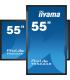 MONITOR IIYAMA 55" 4K 20P TACTIL IPS (T5562AS-B1) 3840X2160 / OPERACION 24/7 / HDMIX3 / HORIZONTAL Y APAISADO / 420CD/M2, 1200:1