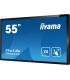 MONITOR IIYAMA 55" 4K 20P TACTIL IPS (T5562AS-B1) 3840X2160 / OPERACION 24/7 / HDMIX3 / HORIZONTAL Y APAISADO / 420CD/M2, 1200:1