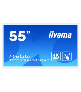 iiyama ProLite TF5539UHSC-W1AG monitor pantalla táctil 139,7 cm (55") 3840 x 2160 Pixeles Multi-touch Multi-usuario Blanco
