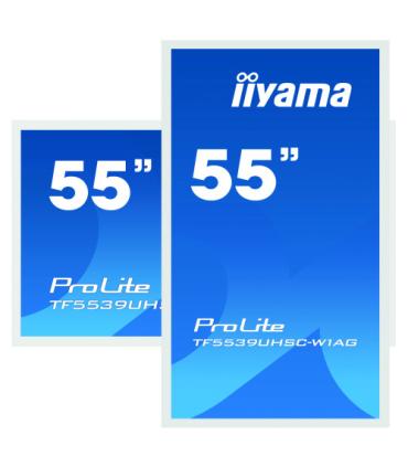 iiyama ProLite TF5539UHSC-W1AG monitor pantalla táctil 139,7 cm (55") 3840 x 2160 Pixeles Multi-touch Multi-usuario Blanco