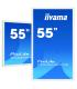 iiyama ProLite TF5539UHSC-W1AG monitor pantalla táctil 139,7 cm (55") 3840 x 2160 Pixeles Multi-touch Multi-usuario Blanco