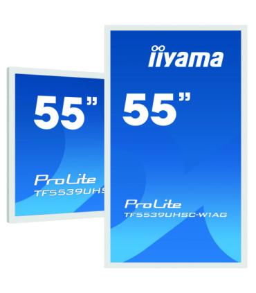 iiyama ProLite TF5539UHSC-W1AG monitor pantalla táctil 139,7 cm (55") 3840 x 2160 Pixeles Multi-touch Multi-usuario Blanco