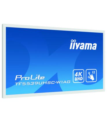 iiyama ProLite TF5539UHSC-W1AG monitor pantalla táctil 139,7 cm (55") 3840 x 2160 Pixeles Multi-touch Multi-usuario Blanco