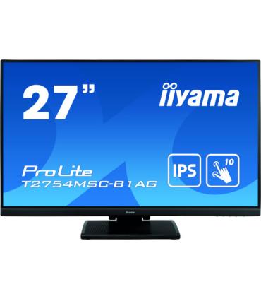 MONITOR IIYAMA 27" (T2754MSC-B1AG) NEGRO PCAP 10-POINTS TACTIL, ANTI GLARE COATING, 1920 X 1080, IPS-PANEL, SLIM BEZEL, SPEAKERS