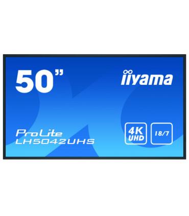 iiyama LH5042UHS-B3 pantalla de señalización Pizarra de caballete digital 125,7 cm (49.5") VA 4K Ultra HD Negro Android 8.0
