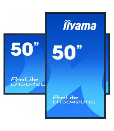 iiyama LH5042UHS-B3 pantalla de señalización Pizarra de caballete digital 125,7 cm (49.5") VA 4K Ultra HD Negro Android 8.0