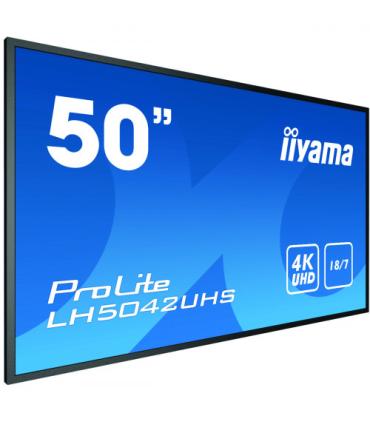 iiyama LH5042UHS-B3 pantalla de señalización Pizarra de caballete digital 125,7 cm (49.5") VA 4K Ultra HD Negro Android 8.0