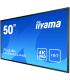 iiyama LH5042UHS-B3 pantalla de señalización Pizarra de caballete digital 125,7 cm (49.5") VA 4K Ultra HD Negro Android 8.0
