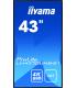 iiyama LH4370UHB-B1 pantalla de señalización Pantalla plana para señalización digital 108 cm (42.5") VA 4K Ultra HD Negro Proces