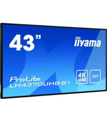 iiyama LH4370UHB-B1 pantalla de señalización Pantalla plana para señalización digital 108 cm (42.5") VA 4K Ultra HD Negro Proces