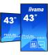 iiyama LH4370UHB-B1 pantalla de señalización Pantalla plana para señalización digital 108 cm (42.5") VA 4K Ultra HD Negro Proces