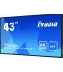 iiyama LH4370UHB-B1 pantalla de señalización Pantalla plana para señalización digital 108 cm (42.5") VA 4K Ultra HD Negro Proces