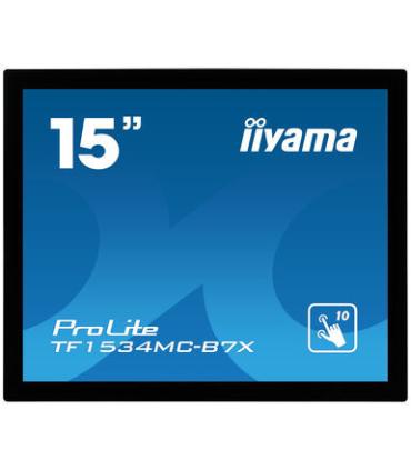 iiyama ProLite TF1534MC-B7X monitor pantalla táctil 38,1 cm (15") 1024 x 768 Pixeles Multi-touch Multi-usuario Negro