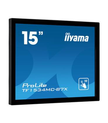 iiyama ProLite TF1534MC-B7X monitor pantalla táctil 38,1 cm (15") 1024 x 768 Pixeles Multi-touch Multi-usuario Negro