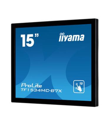 iiyama ProLite TF1534MC-B7X monitor pantalla táctil 38,1 cm (15") 1024 x 768 Pixeles Multi-touch Multi-usuario Negro