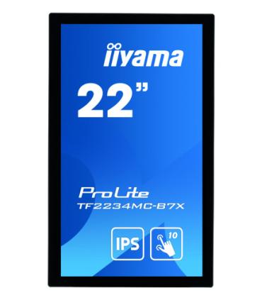 iiyama ProLite TF2234MC-B7X monitor pantalla táctil 54,6 cm (21.5") 1920 x 1080 Pixeles Multi-touch Multi-usuario Negro