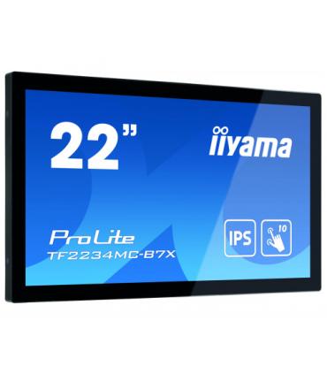 iiyama ProLite TF2234MC-B7X monitor pantalla táctil 54,6 cm (21.5") 1920 x 1080 Pixeles Multi-touch Multi-usuario Negro