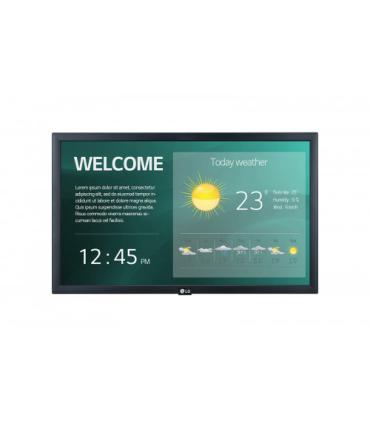 LG 22SM3G-B pantalla de señalización 54,6 cm (21.5") IPS Full HD Pantalla plana para señalización digital Negro Procesador incor