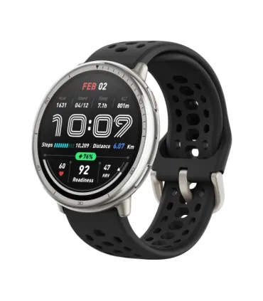 AMAZFIT ACTIVE 2 ROUND BLACK LEATHER