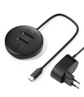 Ewent Clonador Doble Bahia - NVMe M2 - USB-C 3.2 Gen2 - Indicador LED - Color Negro