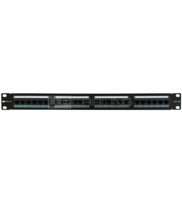 WP Patch Panel de 24 Puertos RJ45 CAT6A UTP - 1U IDC - Color Negro