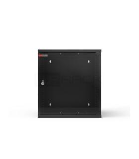 WP RWA-15606-B Armario Mural 15U - Puerta de Cristal - Cerradura de Seguridad - 540x600x720mm - Color Negro