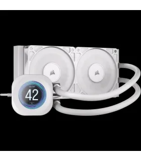 Corsair Nautilus 240 RS LCD Procesador Sistema de refrigeración líquida todo en uno 12 cm Blanco 1 pieza(s