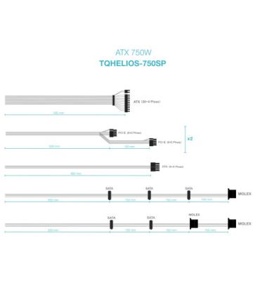 TooQ Fuente de alimentación ATX 750W APFC 80Plus Bronze