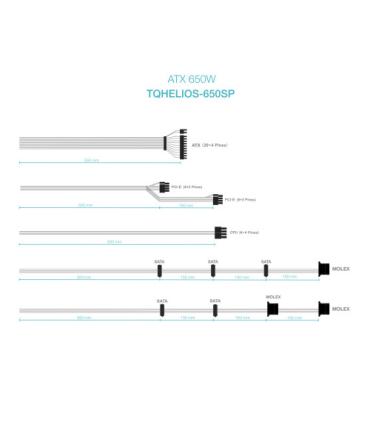 TooQ Fuente de Alimentación ATX 650W APFC 80Plus Bronze