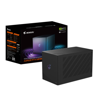 GIGABYTE AORUS RTX 5090 AI BOX Tarjeta Gráfica – 32 GB GDDR7, 512 bits, PCI-E 5.0, frecuencia de núcleo 2407 MHz, 3 x DP 2.1, 1.