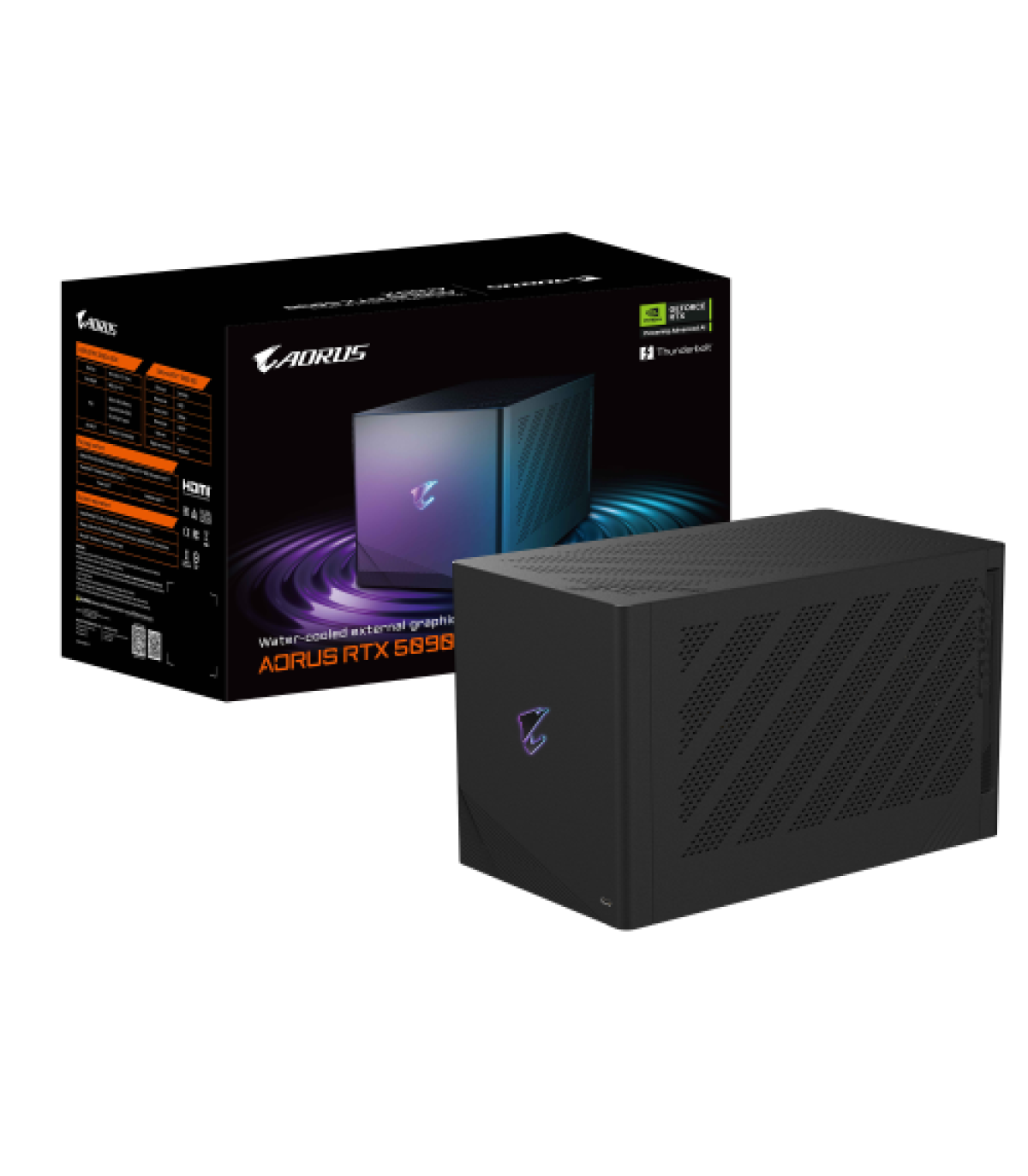 GIGABYTE AORUS RTX 5090 AI BOX Tarjeta Gráfica – 32 GB GDDR7, 512 bits, PCI-E 5.0, frecuencia de núcleo 2407 MHz, 3 x DP 2.1, 1.