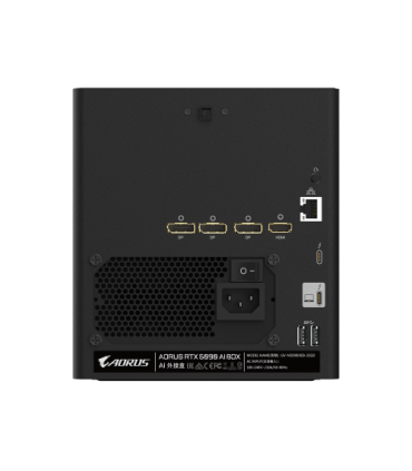 GIGABYTE AORUS RTX 5090 AI BOX Tarjeta Gráfica – 32 GB GDDR7, 512 bits, PCI-E 5.0, frecuencia de núcleo 2407 MHz, 3 x DP 2.1, 1.