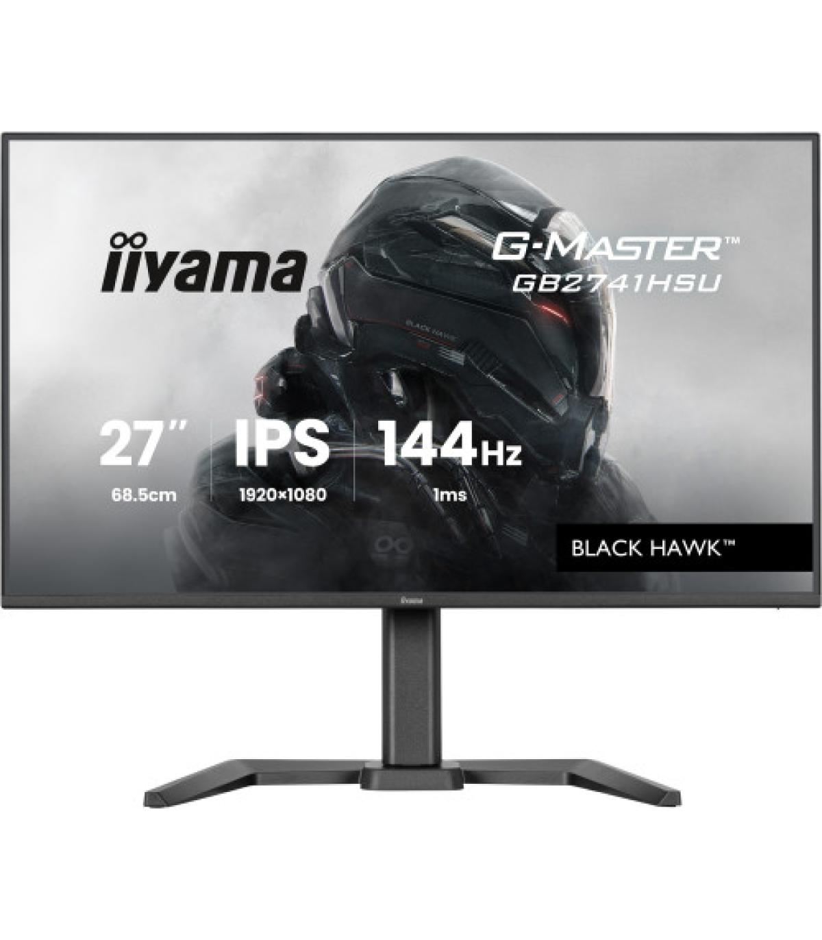 MONITOR IIYAMA 27 PULGADAS RESOLUCIÓN WQHD (2560X1440), PANEL IPS, 5 MS, 70 HZ, BRILLO 350, CONTRASTE 1000:1, HDMI, DISPLAYPORT.