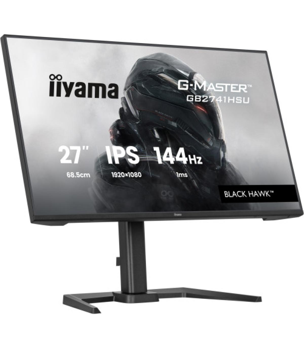 MONITOR IIYAMA 27 PULGADAS RESOLUCIÓN WQHD (2560X1440), PANEL IPS, 5 MS, 70 HZ, BRILLO 350, CONTRASTE 1000:1, HDMI, DISPLAYPORT.