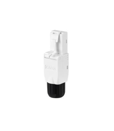 Nanocable Pack de 10 Conectores RJ45 8 Hilos Cat.6A - Auto Crimpable Sin Herramientas - Color Blanco