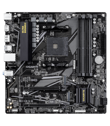 GIGABYTE B550M DS3H R2 Placa base - Procesadores AMD Ryzen 5000, VRM de 5+3 fases, hasta 4733 MHz DDR4 (O.C.), 1x M.2 PCIe 4.0..
