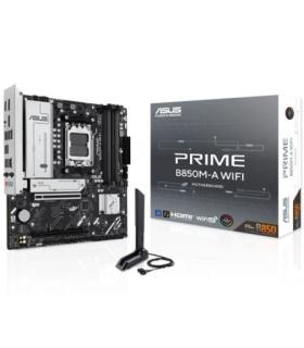 Asus Prime B850M-A WIFI Placa Base AM5 -WiFi, Bluetooth, 4x DDR5, 3x M2, 4x Sata III, PCIe 3.0, 4.0, USB 2.0, 3.2, USB-C, RJ-45.