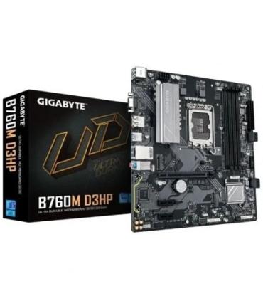 Gigabyte B760M D3HP Placa Base Intel LGA1700 4x DDR5 - M.2, SATA, PCIe3.0, HDMI, Displayport, USB 3.2 - MicroATX